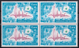 Andorre   .   Y&T   .   248    .  Bloc De 4    .    **   .    Neuf SANS Charniere    .     MNH - Unused Stamps