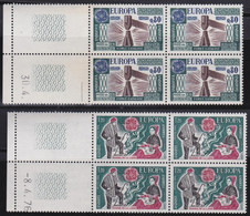 Andorre   .   Y&T   .   253/254    .  Blocs De 4    .    **   .    Neuf SANS Charniere    .     MNH - Unused Stamps
