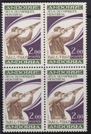 Andorre   .   Y&T   .   256     .  Bloc  De 4    .    **   .    Neuf SANS Charniere    .     MNH - Unused Stamps