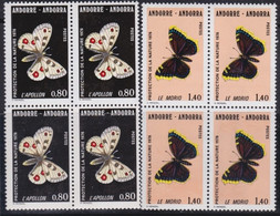 Andorre   .   Y&T   .   258/259     .  Blocs  De 4    .    **   .    Neuf SANS Charniere    .     MNH - Unused Stamps