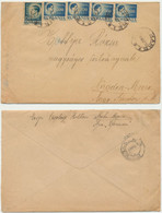 Romania Inflation Cover Mailed In The Northern Transylvania In March 1947 2700 Lei Rate 5 Stamps Satu Mare To Oradea - Transilvania