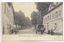 CPA [95] Val D'Oise - MOISSELLES - Avenue Des Tilleuls - Animation, Attelage - Moisselles