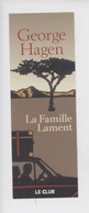 Marquepages : George Hagen "La Famille Lament" Le Club - Bookmarks