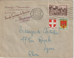 France Lettre 1951 De Paris 90 Pour Lyon - 1921-1960: Période Moderne