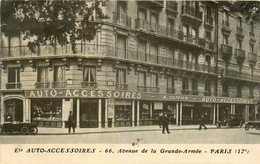 Paris * 17ème * établissement AUTO ACCESSOIRES , A. OLIVIER * 66 Avenue De La Grande Armée * Pub Au Dos - Distrito: 17