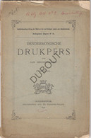 Dendermonde - Drukpers - J. Broeckaert - 1898 - 2 De Bijvoegsel - Du Caju  (V1904) - Vecchi