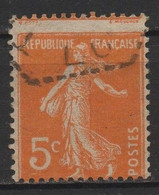 Timbre Semeuse Camée N° 158 Avec Piquage Décalé - Used Stamps