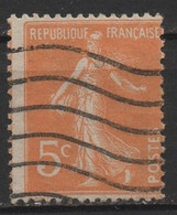 Timbre Semeuse Camée N° 158 Avec Piquage Décalé - Used Stamps