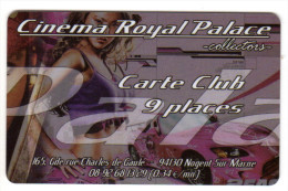 FRANCE CARTE CINEMA ROYAL PALACE NOGENT SUR MARNE - Kinokarten