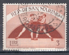 San Marino 1954 Single Stamp From The Set For The Olympics In Fine Used - Usados