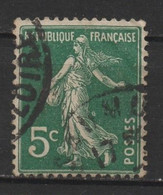 Timbre Semeuse Camée N° 137 Anneau De Lune - Used Stamps