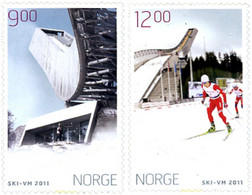 259449 MNH NORUEGA 2011 CAMPEONATOS DEL MUNDO DE ESQUI NORDICO 2011 - Usados