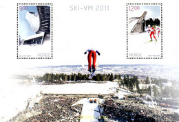 259448 MNH NORUEGA 2011 CAMPEONATOS DEL MUNDO DE ESQUI NORDICO 2011 - Gebruikt