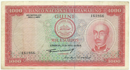 Guiné-Bissau - 1000 Escudos - 30.4.1964 - Pick 43 - ( 175 X 95 ) Mm - Honório Barreto - Portuguese Guinea - 1.000 - Guinea-Bissau