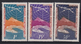 Monaco    .    Y&T   .    376/378    .   *    .     Neuf Avec Gomme D'origine Et Charnière - Unused Stamps