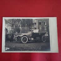 CARTE PHOTO AUTOMOBILE KRAFTWAGEN STAFFEL POLOGNE - Passenger Cars