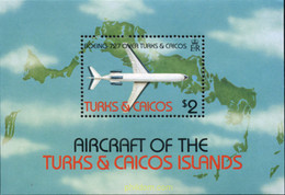 366629 MNH TURKS Y CAICOS 1982 COMPAÑIA AEREA - Turks And Caicos