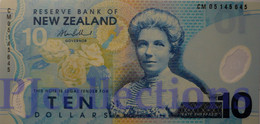 NEW ZEALAND 10 DOLLARS 2005 PICK 186b POLYMER UNC - New Zealand