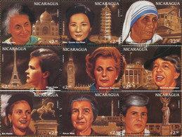 368100 MNH NICARAGUA 1995 CUARTA CONFERENCIA DE LAS MUJERES DE LAS NACIONES UNIDAS - Madre Teresa