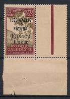 WALLIS ET FUTUNA - 1943 - Taxe TT N°Yv. 29a - France Libre 20c - VARIETE E Gras - Neuf GC** / MNH / Postfrisch - Timbres-taxe