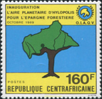 375675 MNH CENTROAFRICANA 1990 PROTECCION DE LOS BOSQUES - Protection De L'environnement & Climat