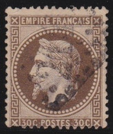 France   .  Y&T    .    30      .      O     .      Oblitéré - 1863-1870 Napoleon III Gelauwerd