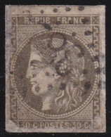France   .  Y&T    .    47  (2 Scans)    .   Réparé ?       .      O     .      Oblitéré - 1870 Bordeaux Printing