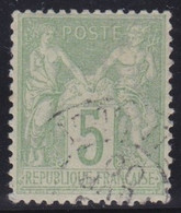 France   .  Y&T    .     102     .      O     .      Oblitéré - 1898-1900 Sage (Tipo III)