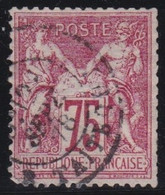 France   .  Y&T    .     71     .      O     .      Oblitéré - 1876-1878 Sage (Type I)