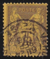 France   .  Y&T    .     99  (2 Scans)      .      O     .      Oblitéré - 1876-1898 Sage (Tipo II)