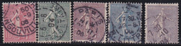 France   .  Y&T    .       129/133     .      O     .      Oblitéré - Oblitérés