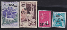 Réunion      .  4 Timbres  (1 Timbre: **)      .      O     .      Oblitéré - Oblitérés