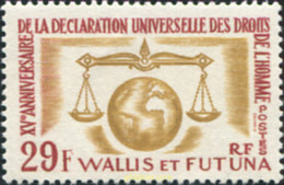 574201 MNH WALLIS Y FUTUNA 1963 15 ANIVERSARIO DE LA DECLARACION UNIVERSAL DE LOS DERECHOS DEL HOMBRE - Gebraucht