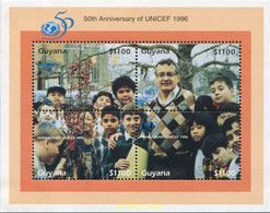 574328 MNH GUYANA 1994 50 ANIVERSARIO DE UNICEF - Guyane (1966-...)