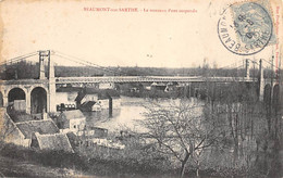 Beaumont Sur Sarthe           72         Le Nouveau¨pont Suspendu       (voir Scan) - Beaumont Sur Sarthe