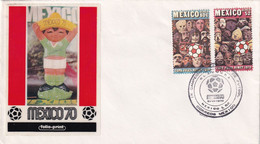 Mexico 1970 Cover: Football Fussball Soccer  FIFA World Cup 1970; Jules Rimet Cup; Final Day Cancellation Brazil Italy - 1970 – Mexico