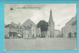 * Jodoigne - Geldenaken (Brabant Wallon) * La Grand'Place, Grote Markt, église, Kerk, Church, Monument, Au Bon Marché - Geldenaken
