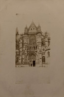 Senlis - Carte Photo - La Cathédrale Notre Dame - Le Parvis - Senlis
