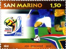 250098 MNH SAN MARINO 2010 COPA DEL MUNDO DE FUTBOL 2010 EN SUDAFRICA - Gebruikt