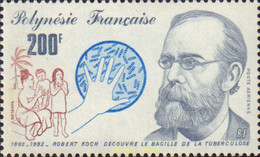 581154 MNH POLINESIA FRANCESA 1982 ROBERT KOCK DECUBRIDOR DEL BACILLO DE LA TUBERCULOSIS - Used Stamps