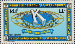 584089 MNH NUEVA CALEDONIA 1980 10 ANIVERSARIO DE KIWANIS-CLUB - Oblitérés