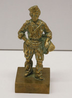 *JOLI ANCIEN SUJET BRONZE PERSONNAGE XIXe JUS De GRENIER Collection Vitrine  E - Bronzes