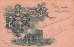 CPA Politique - Reims Betheny Le 21 Septembre 1901 - Loubet Nicolas II - France - Russie - Dunkerque Compiegne - Personnages