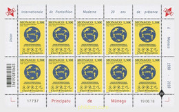 591625 MNH MONACO 2018 20 AÑOS DE LA UNION INTERNACIONAL DEL PENTATHLON MODERNO - Other & Unclassified