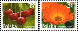 240422 MNH POLONIA 2009 FLORES Y FRUTOS - Ohne Zuordnung