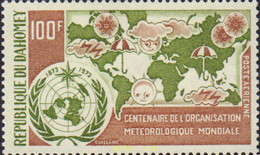 600255 MNH DAHOMEY 1973 CENTENARIO DE LA ORGANIZACION METEOROLOGICA MUNDIAL - Altri & Non Classificati