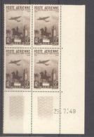 Algérie  -  Avion  :  Yv  13  **   Coin Daté 29-7-49 - Airmail