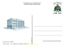 601797 MNH SAN MARINO 1983 PALACIO DE TURISMO - 35 FERIA DEL SELLO - Usados