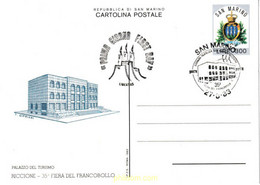 601798 MNH SAN MARINO 1983 PALACIO DE TURISMO - 35 FERIA DEL SELLO - Oblitérés