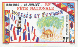 608329 MNH WALLIS Y FUTUNA 1980 100 ANIVERSARIO DE LA FIESTA NACIONAL DEL 14 DE JULIO - Gebraucht